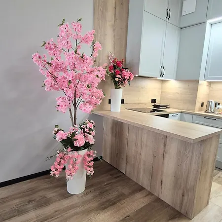 Towarowa Sakura Apartment, Free Parking, Air-conditioning, Self Check-in 24h Apartament Poznań