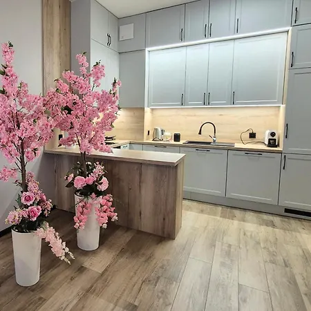 Towarowa Sakura Apartment, Free Parking, Air-conditioning, Self Check-in 24h * Poznań